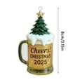 thumbnail image 3 of Christmas Beverage Cup Ornaments, 2D Flat Acrylic Hanging Pendants for Christmas Tree Decorations, Indoor Christmas Decorations, Holiday Home Party Festive Decor, 3 of 7