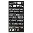 thumbnail image 1 of 20 Inch "Lord's Prayer" Decorative Wall Hanging Sign, Black, 1 of 1