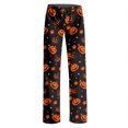 thumbnail image 5 of QWKLEAJ Halloween Pajama Pants Women Loose Fit Elastic Waist Lounge Pants Holiday Party Sleepwear Casual Home Trousers Printed Long Pants Comfy Nightwear Festive Bottoms, 5 of 6