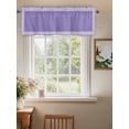thumbnail image 2 of Valances for Windows Purple Abstract Art Rod Pocket Cafe Window Treatments Valance Curtains for Kitchen Bathroom Laundry Basement Windows 56"x16", 2 of 9