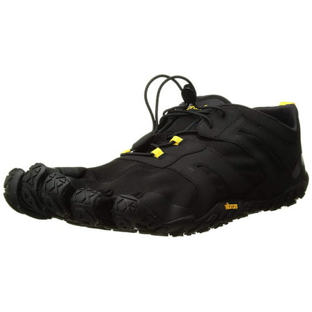 Vibram Men's V 2.0 Trail Running Shoe, Black/Yellow, Size