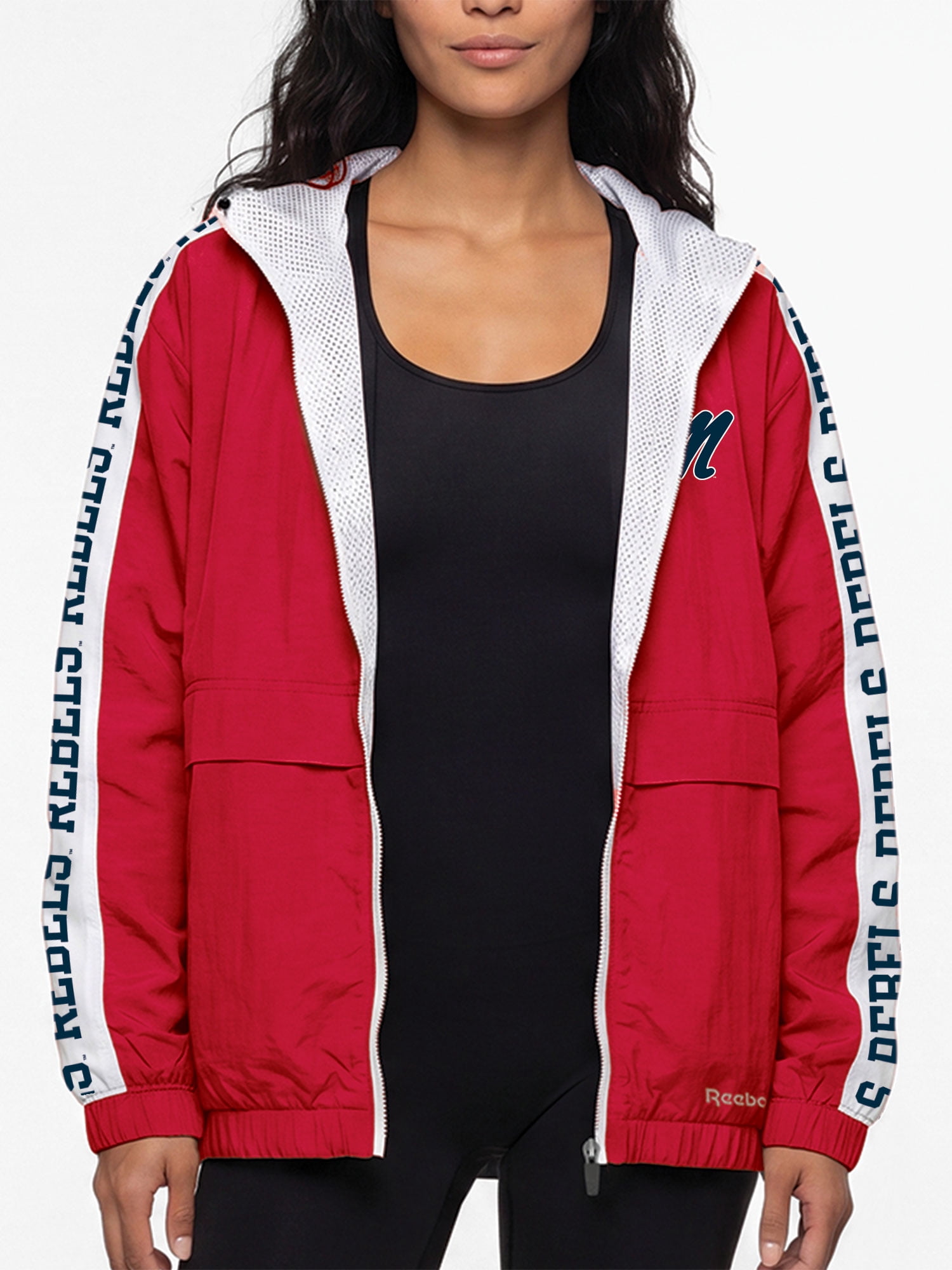 Ole Miss Rebels Reebok Womens Colorblocked Full Zip Jacket