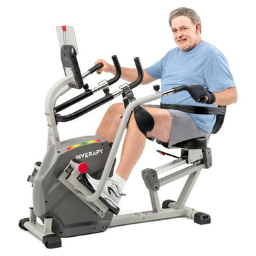 Inverapy RCT2025 Recumbent Cross Trainer with Swivel Seat, Gray, for Leg and Hip Injuries
