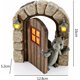 thumbnail image 3 of Estatua de jardín, adornos de resina de dinosaurio para jardín, escultura de dragón meditado, estatua de arte de pared, figura de jardín, decoración de jardín interior y exterior, 3 of 5