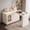 White, variant on Fnova 360° Reversible L-Shaped Computer Desk, Corner Desk with 3 Drawers Cabinet, Writing Table Workstation with Adjustable Shelves, Black