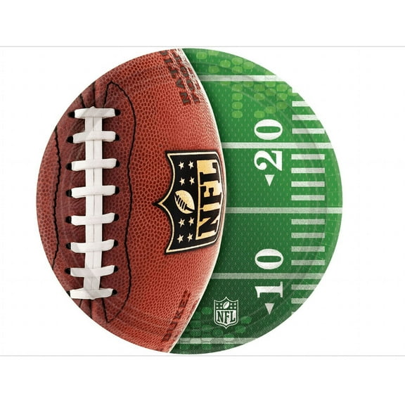 Amscan NFL 7" Cake Plates (8 Pack) - Party Supplies
