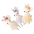 thumbnail image 4 of 3 piezas de conejito de peluche pequeño, juguete de conejo, muñeco de conejo, manualidades para hacer adornos de conejo, 4 of 4