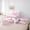 Pink M, variant on Feelyou Bow Letter M Twin Bedding Sets 7pcs, Pink Cartoon Bedding Comforter Set