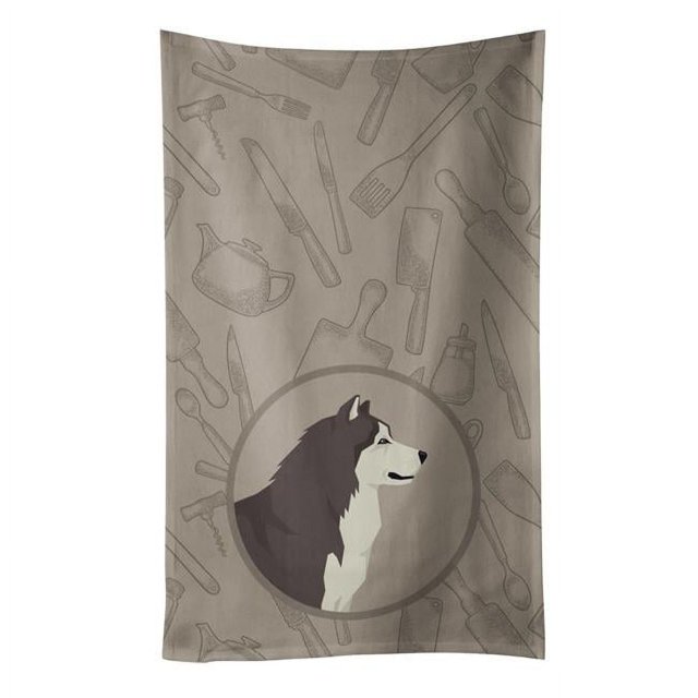 Carolines Treasures CK2160KTWL Alaskan Malamute in the Kitchen Kitchen Towel