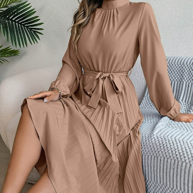 slim fit dress slacks White Puff Sleeve Square Collar Lace Fit And Flared Dress White / L main image 0
