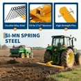 thumbnail image 3 of Heavy Duty Pine Straw Rake and Steel Table Set – 48" & 60" Durable Steel Spring Landscape Rakes with Global 2" Receiver for Lawn Tractors, ATV/UTV, Includes 48x30" NSF Stainless Steel Prep Table, 3 of 8