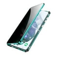 thumbnail image 5 of Galaxy S21 Case,Anti Peep Magnetic Adsorption Privacy Screen Protector Double Sided Tempered Glass Metal Bumper Frame Anti-Peeping Phone Case Anti-Spy Cover for Samsung Galaxy S21 5G 6.2 inch,Purple, 5 of 7