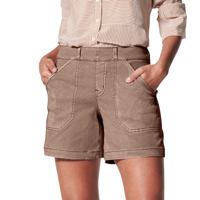 2025 Shorts pour Femmes Shorts pour Femmes Costume Régulier Shorts Confortables pour Femmes Shorts de Randonnée avec Poche Shorts en Denim pour Femmes Été Shorts de Sport Décontractés Justaucorps à Manches Courtes pour Femmes Cargo