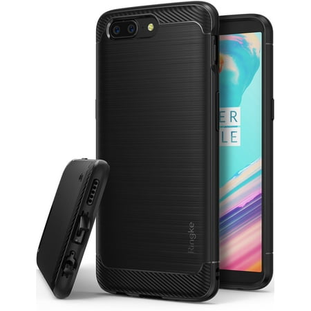 Oneplus 5T Case, Ringke [Onyx] [Resilient Strength/Attached Dust Cap] Flexible Durability, Durable Anti-Slip, TPU Defensive Case for Oneplus5T-