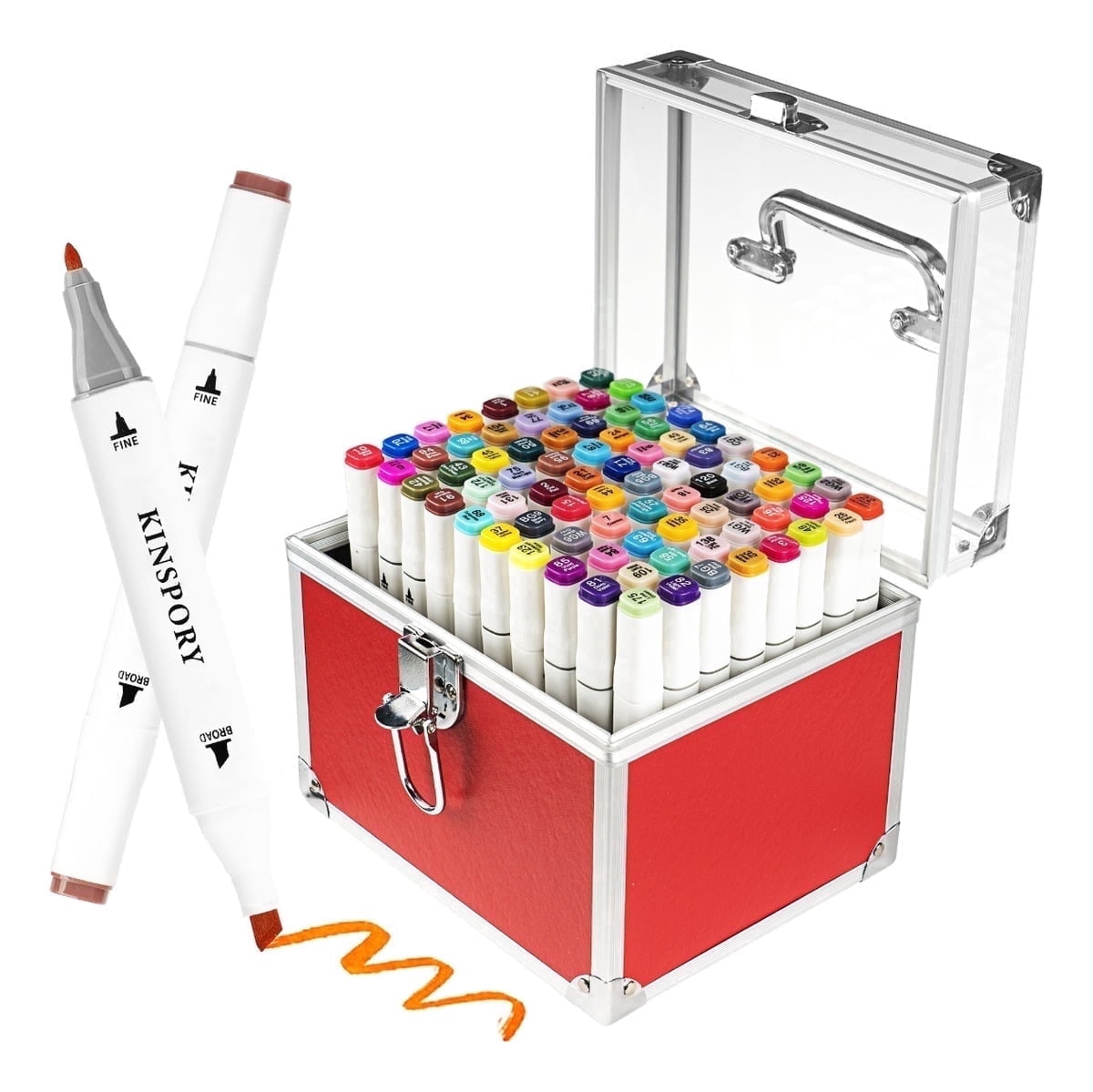 120 Colors Alcohol Markers with Free App, Dual Tip Art Markers