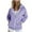 Purple, variant on Womens Oversized Hoodies Plus Size Zip Up Women Hoodies Zipper V-Neck Pullover Tops Long Sleeve Hooded Blouse Sweatshirt