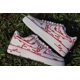 thumbnail image 3 of Ni&ke Air Force 1 Custom White Shoes 'Red Outline' Sneaker Mens Womens Kids, 3 of 6