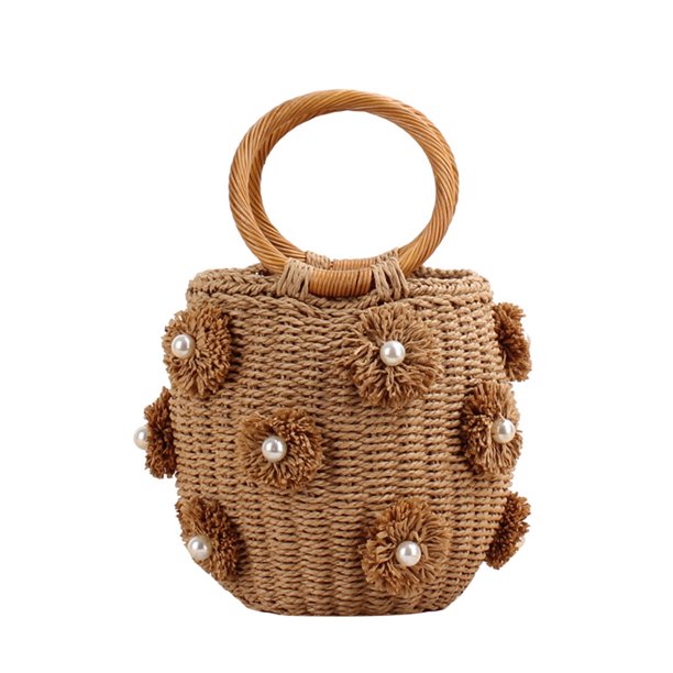 Woven Straw Crossbody Cute Straw Shoulder Bag Summer Beach Envelope Bag