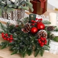 thumbnail image 4 of ¡Gran Descuento!, Planta de simulación DIY Árbol de Navidad Rama de copo de nieve Flocado Rama de agujas de tres puntas Accesorios Akmoler, 4 of 7