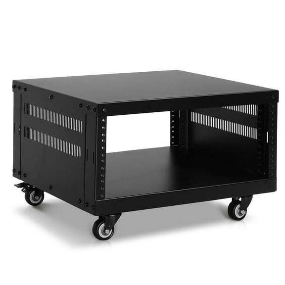 XgoodX 19 4U Component Rack Cabinet – Heavy Duty DJ Equipment Cabinet for Audio, Video, and Musical Gear Storage, Ideal for Home Studios and Professional Settings