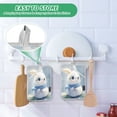thumbnail image 6 of Two Pieces Of Square Heat Insulation Pad Oven Mitts 7x9.8 Inch Oven Microwave Kitchen Cooking Baking Adorable Rabbit with Glasses, 6 of 7