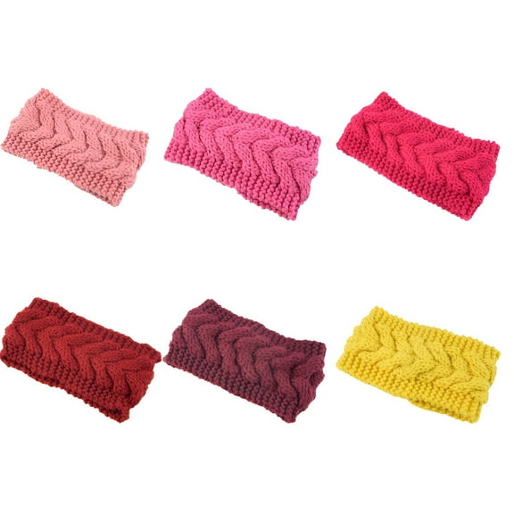 TELOLY 6Pcs Headbands for Women,Yarn Head Wraps,Womens Headbands,Mixing1