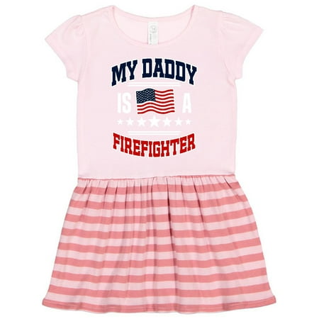 

Inktastic Daddy is a Firefighter Gift Toddler Girl Dress