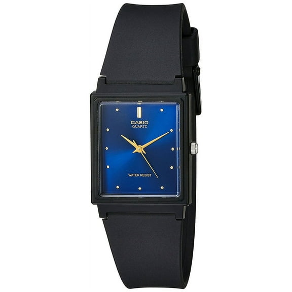 3-HAND BLUE DIAL BLACK RESIN BAND MQ38-2A