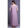 thumbnail image 3 of Bimba Chemise de Nuit Imprimée pour Femmes Vêtements de Nuit Robe d'Infirmière en Rayonne, 3 of 4
