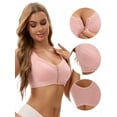 thumbnail image 3 of Unique Bargains Women's Wirefree Tank Back Bralette Wide Straps Bras Light Pink 42 D, 3 of 6