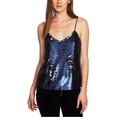 thumbnail image 1 of Camiseta sin mangas 1.STATE con lentejuelas para mujer azul extragrande Cami, 1 of 1