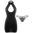 thumbnail image 3 of Vestido ajustado sin mangas para mujer, elástico, con espalda abierta, sin mangas, tanga, disfraces de fiesta, lencería, ropa de dormir, 3 of 5