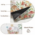 thumbnail image 5 of Cartoon Animal Rose Large Area Rugs 5x8 ft Cute Deer Fox Squirrel Owl Flower Mushroom Flower Washable Rug Non Slip Indoor Carpet Absorbent Floor Mat for Living Room Bedroom Dining Room, 5 of 9