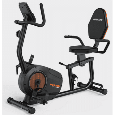 YOSUDA PRO Recumbent Exercise,350 lbs Capacity,16-Level Magnetic Resistance, Smart Workout APP, Adjustable Seat and Pulse Sensor.