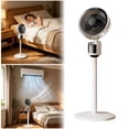 thumbnail image 2 of Fan Pedestal Stand Floor Fan, 3 Speeds, USB Powered & Power Bank Compatible, Quiet Air Circulator for Outdoor, RV, Camping and Home, 31.5 Inches Tall, White, 2 of 8