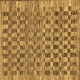 thumbnail image 1 of Ahgly Company Indoor Square Checkered Brown Modern Area Rugs, 3' Square, 1 of 4