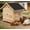 Black Natural Wood Plastic Wood, variant on LHSHID Pet Coop,Wooden House with Openable Roof