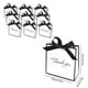 thumbnail image 3 of Set de mini bolsas de regalo | Bolsas de papel de 10 para estampar con diseño de lazo, bolsitas para recuerdos de fiesta, pequeños regalos, aperitivos | Amarillo Blanco Negro | 14x14x6cm Fondo, 3 of 6