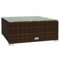 thumbnail image 3 of vidaXL 9 Piece Garden Lounge Set with Cushions Poly Rattan Brown, 3 of 5