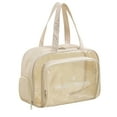 thumbnail image 2 of HongHeng Transparent PVC Wet Dry Wash Bag Cosmetic Bag Large Capacity Beach Bag, 2 of 9