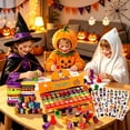thumbnail image 6 of Amaopus 98 Pcs Halloween Party Favors Bulk Toys for Kids, Tattoos Stamps Slap Bracelets Rubber Bracelets Halloween Pinata Stuffers, Trick-or-Treat Goodie Bag Fillers Classroom Game Prizes, 6 of 8