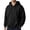 Black, variant on UDAUDU Men's Fleece Hoodie Jacket Long Sleeve Full Zip Hooded Sweatshirt Casual Basic Essential Drawstring Loose Fit Pullover Hoodie With Pocket White M