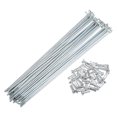 thumbnail image 1 of 36 Uds 14G J Bend radios galvanizados para bicicleta 187mm 7,36 "radios de ciclo con pezones para bicicleta de montaña MTB, 1 of 1
