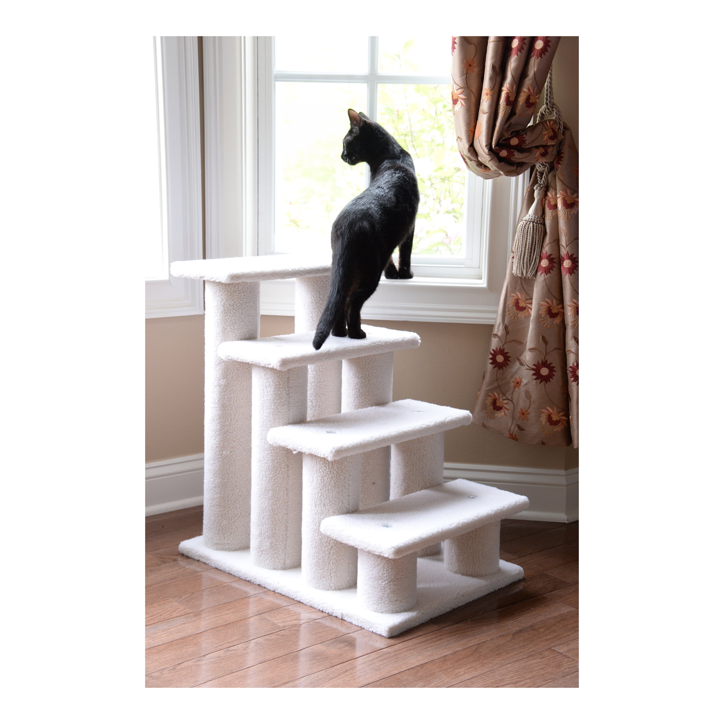 Armarkat 4 Steps real wood Ramp For Dogs, Cats, Cat Step Stairs Ramp