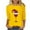 Yellow, variant on Kaemgyyd Pajama Tops for Women Christmas Print 3/4 Sleeve Casual Loose Shirt Soft Comfy Crew Neck Sleepwear for Women