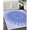 thumbnail image 2 of Ahgly Company Indoor Rectangle Patterned Light Slate Blue Area Rugs, 3' x 5', 2 of 6