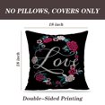thumbnail image 2 of LALILO Throw Pillow Covers Fashion With Flower Floral Aztec Stitch Cushion Cover 18" x 18", 2 Pack, 2 of 6