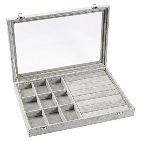Juvale Jewelry Box A Stackable Display Case Jewelry Organizer