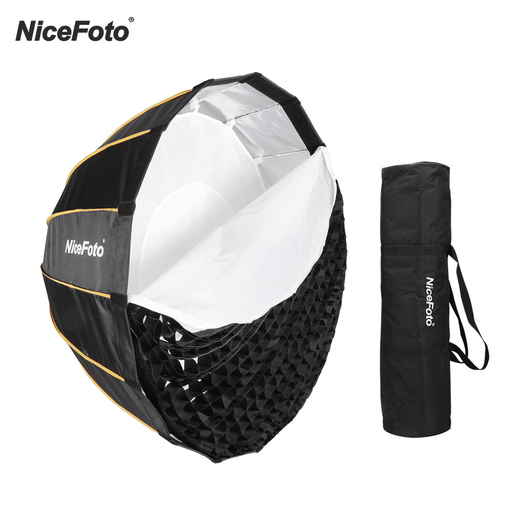 NiceFoto LEDΦ120cm Quick Setup Folding Deep Parabolic Umbrella