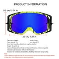 thumbnail image 2 of Langgg Motorcycle Goggles Riding Goggles Windproof Scratch Resistant Bike Motocross Glasses for Skiing Country Surfing No.1, 2 of 6
